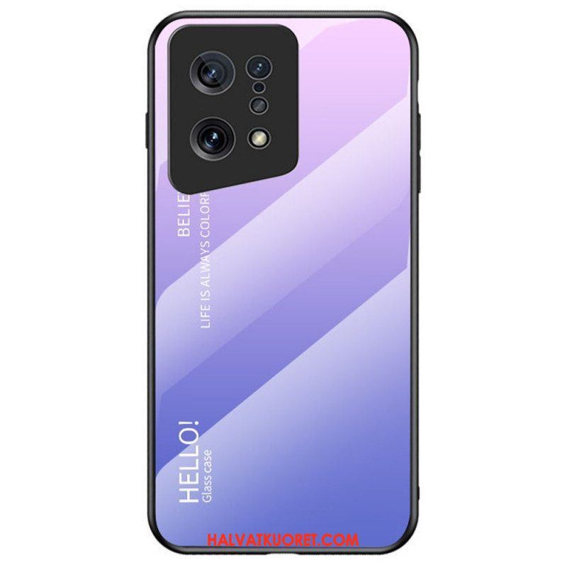 Kuori Oppo Find X5 Karkaistu Lasi Hello