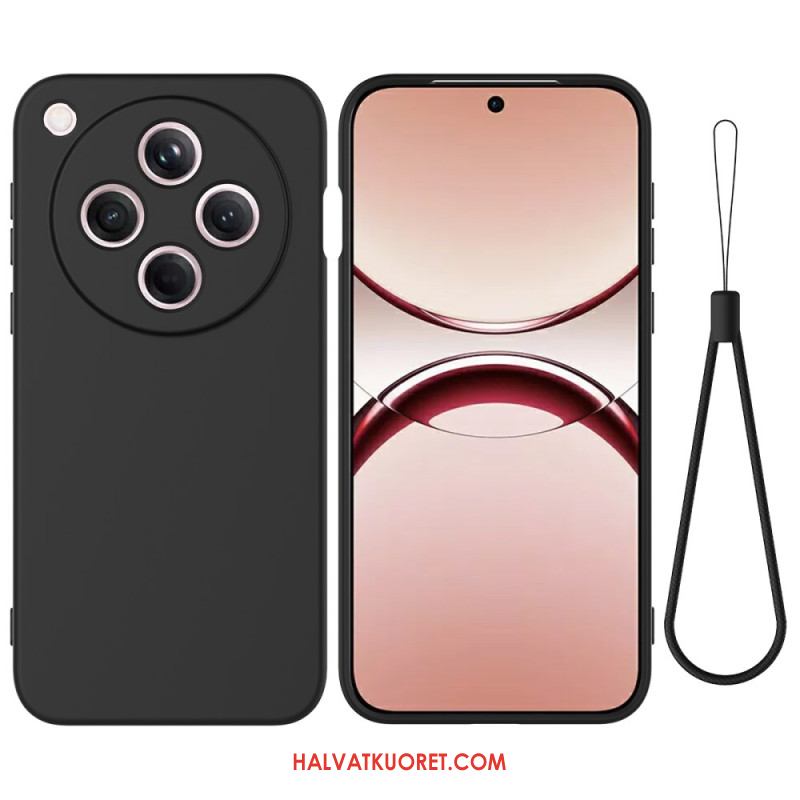 Kuori Oppo Find X8 Nestemäisestä Silikonista Valmistettu Ranneke Suojakuori