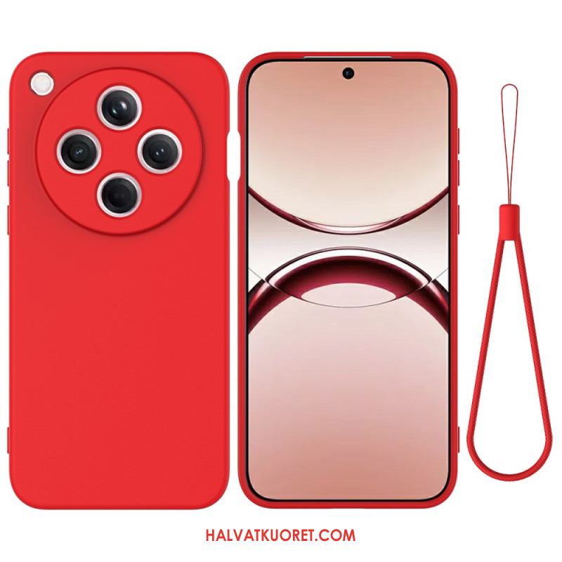 Kuori Oppo Find X8 Nestemäisestä Silikonista Valmistettu Ranneke Suojakuori