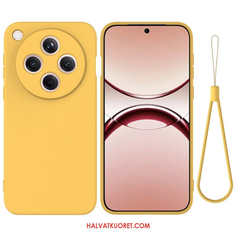 Kuori Oppo Find X8 Nestemäisestä Silikonista Valmistettu Ranneke Suojakuori