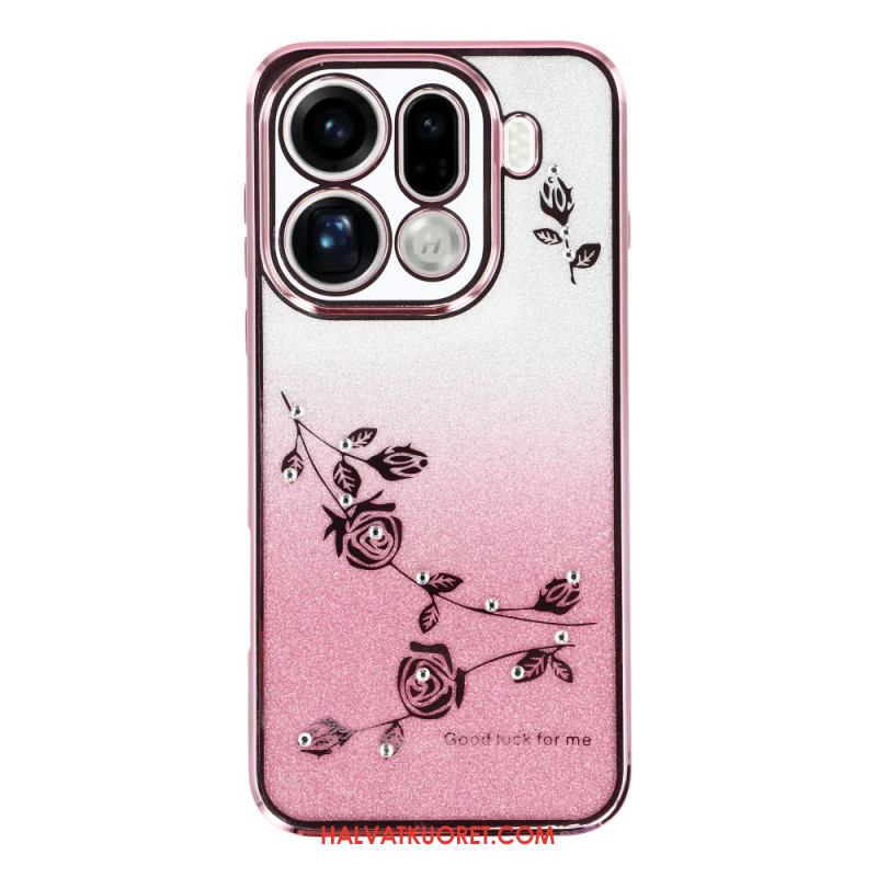 Kuori Oppo Find X9 Pro 5g Kadem Kukkia Ja Strasseja Suojakuori