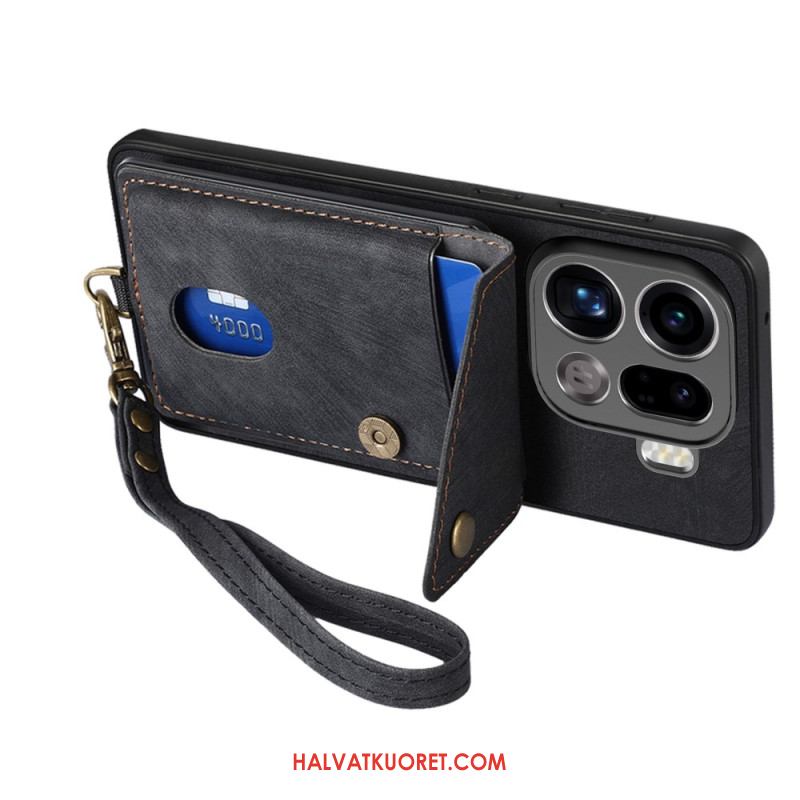 Kuori Oppo Find X9 Pro 5g Korttikotelo Ja Kaulanauha