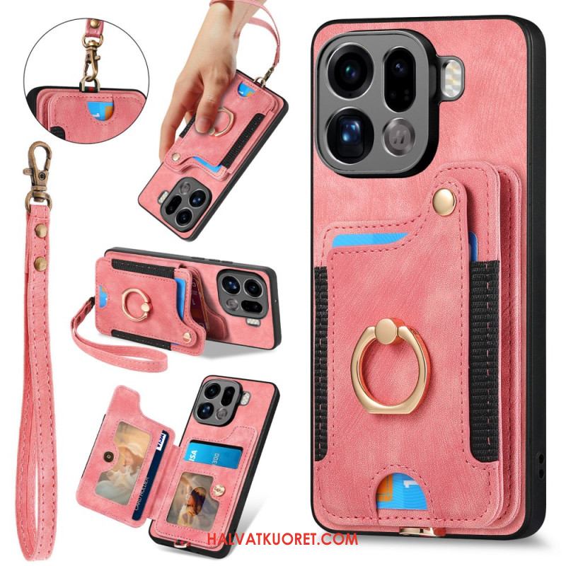 Kuori Oppo Find X9 Pro 5g Retrotyylinen Rfid-korttikotelo