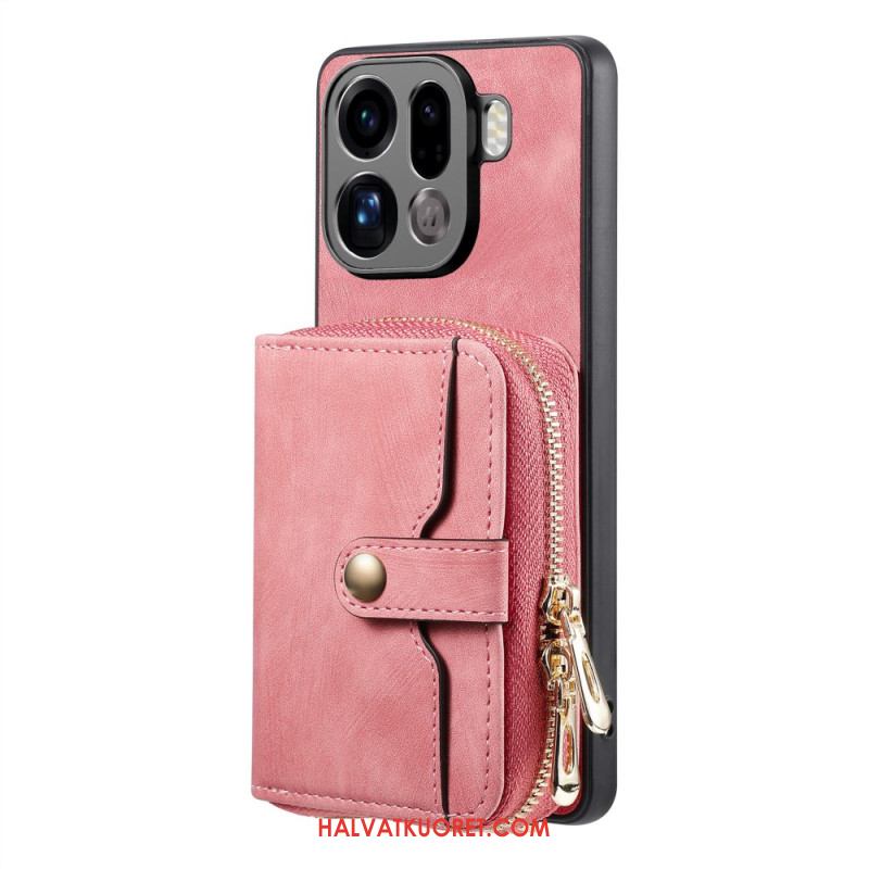 Kuori Oppo Find X9 Pro 5g Vetoketjullinen Korttikotelo Ja Olkahihna Suojakuori