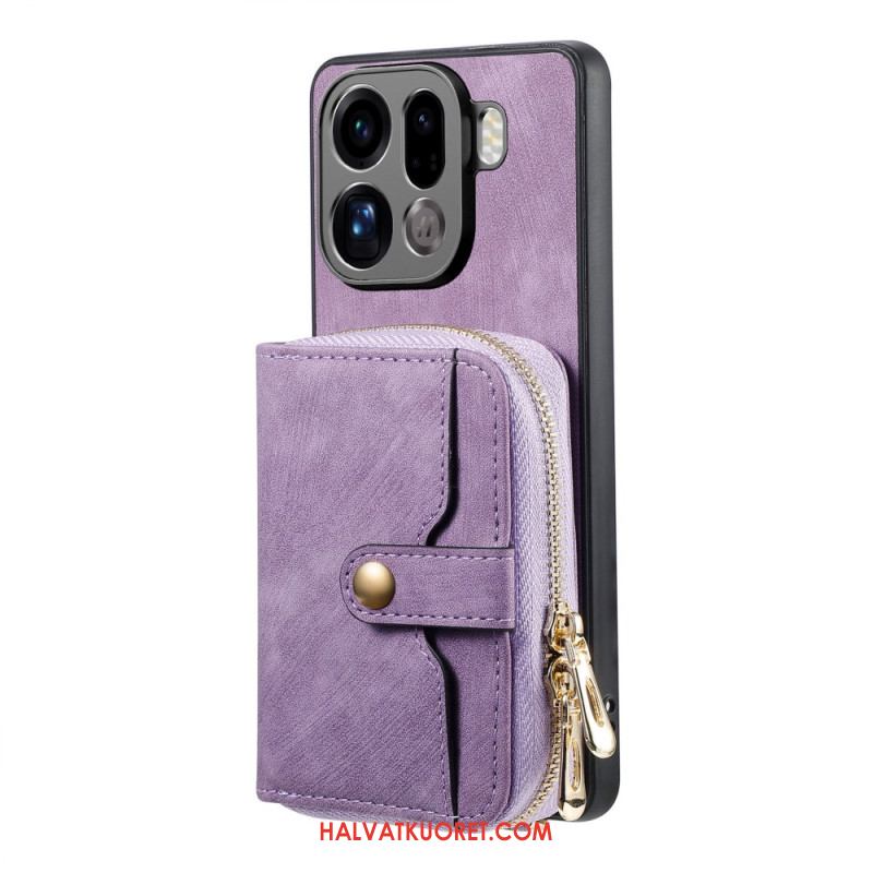 Kuori Oppo Find X9 Pro 5g Vetoketjullinen Korttikotelo Ja Olkahihna Suojakuori