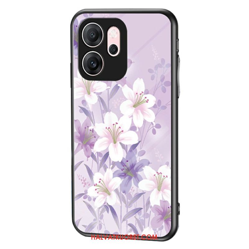Kuori Oppo Reno 14f 5g Kukkakuvioinen Karkaistu Lasi