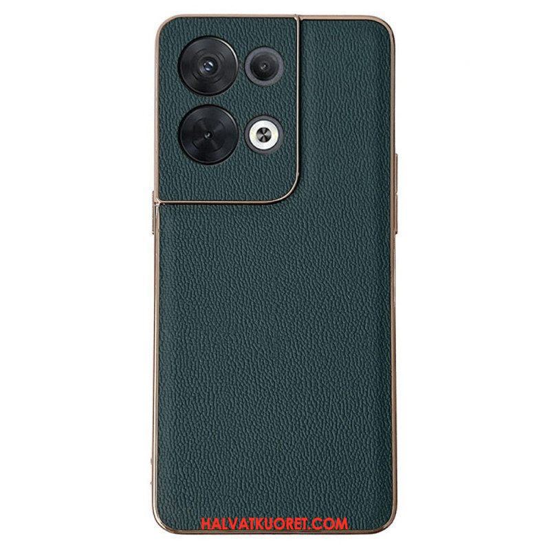 Kuori Oppo Reno 8 Aito Premium-nahka