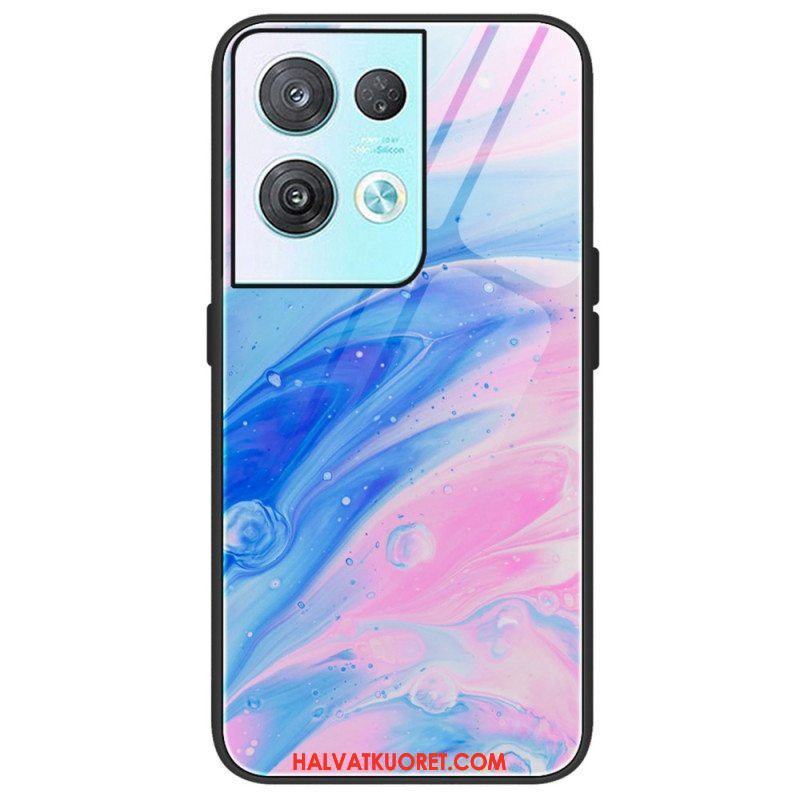 Kuori Oppo Reno 8 Pro Marmorivärit Karkaistu Lasi