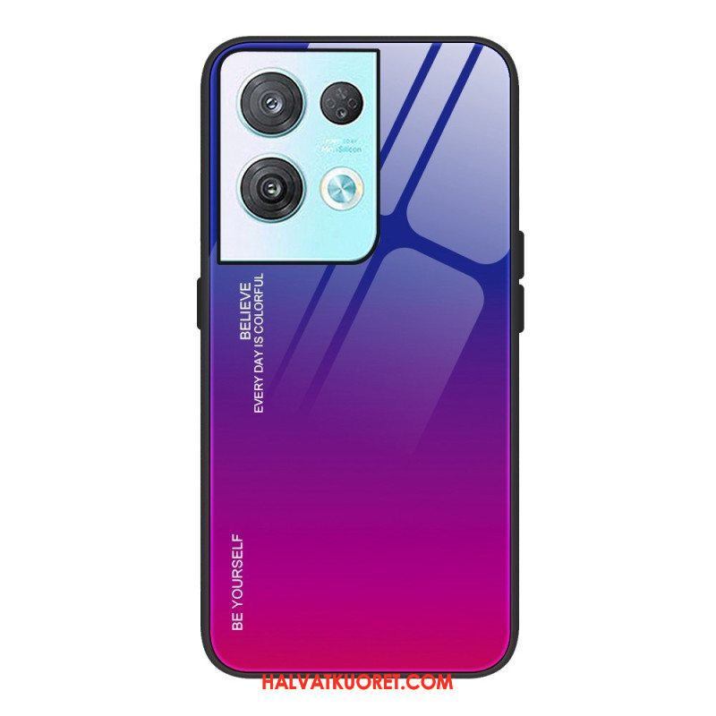 Kuori Oppo Reno 8 Pro Usko Karkaistua Lasia