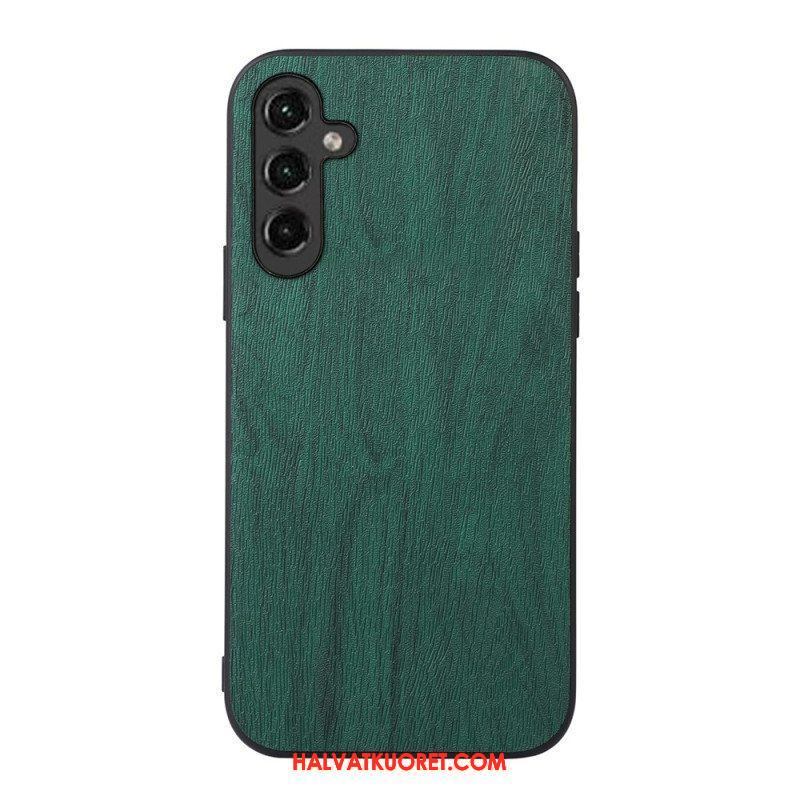 Kuori Samsung Galaxy A14 / A14 5G Faux Leather Wood Effect