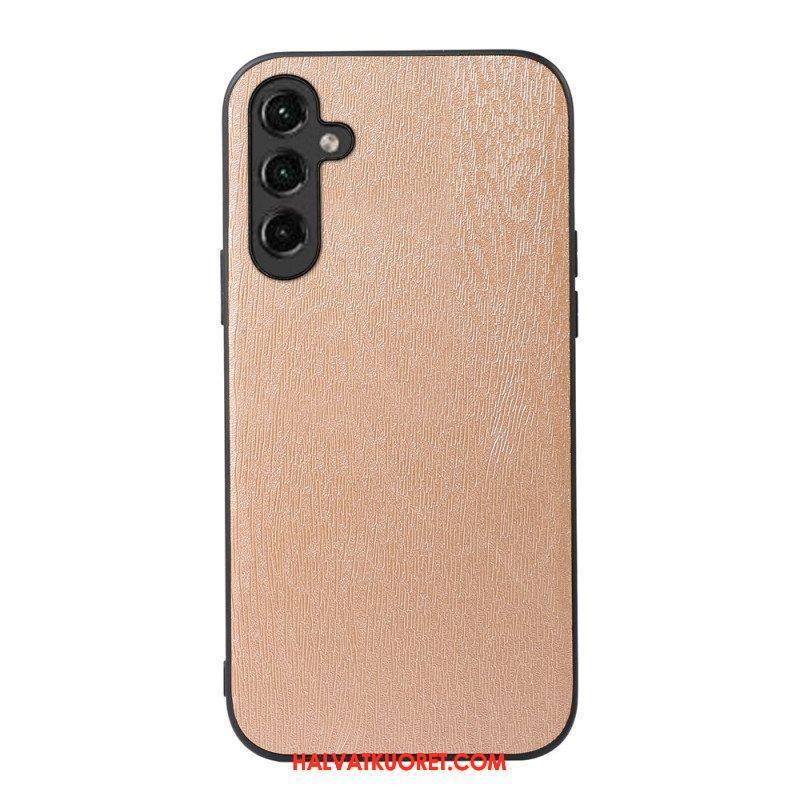 Kuori Samsung Galaxy A14 / A14 5G Faux Leather Wood Effect