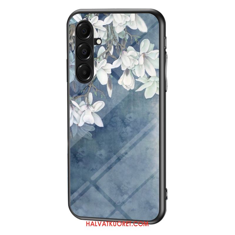 Kuori Samsung Galaxy A17 4g / 5g Karkaistusta Lasista Valmistetut Kukat