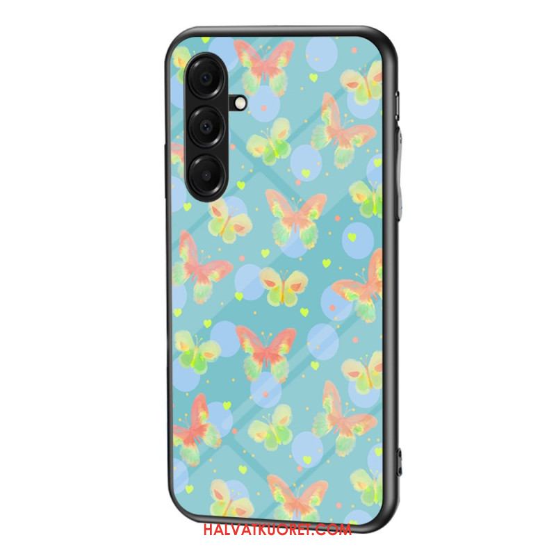 Kuori Samsung Galaxy A17 4g / 5g Karkaistusta Lasista Valmistetut Perhoset