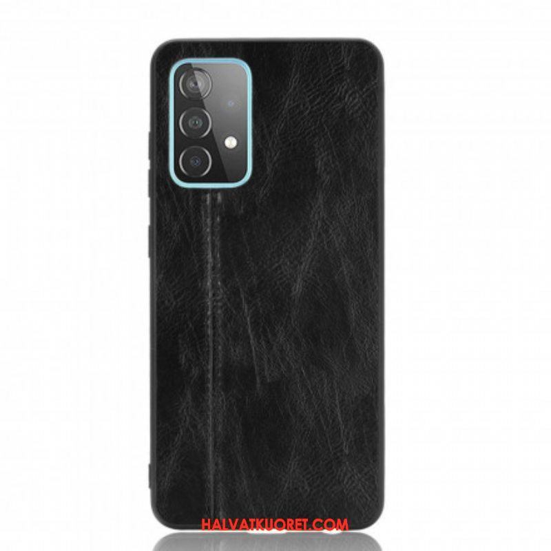Kuori Samsung Galaxy A52 4G / A52 5G / A52s 5G Couture-nahkaefekti