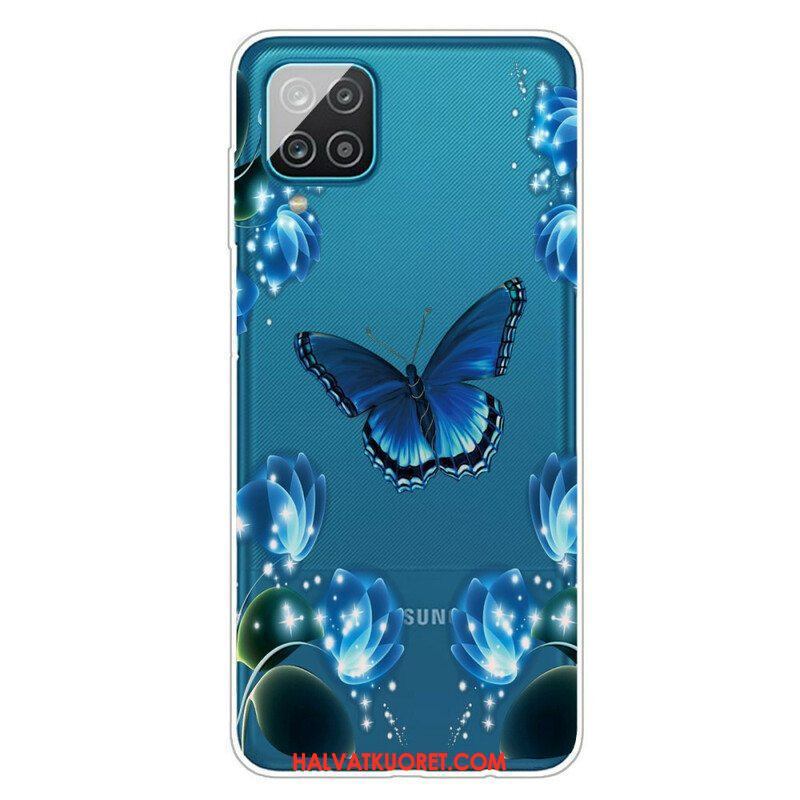Kuori Samsung Galaxy M12 / A12 Butterfly Luxury