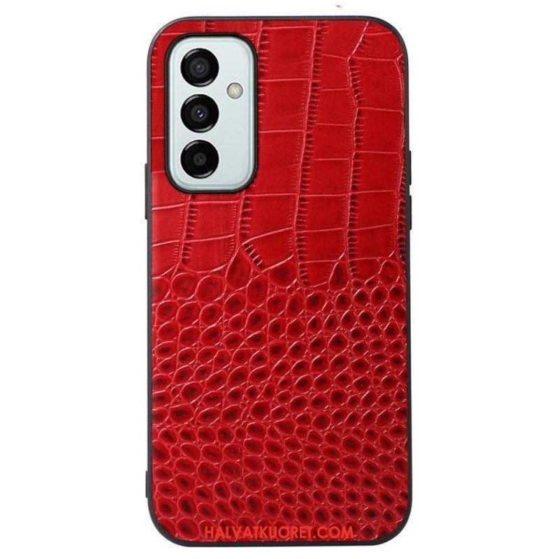 Kuori Samsung Galaxy M23 5G Aito Crocodile Texture -nahka