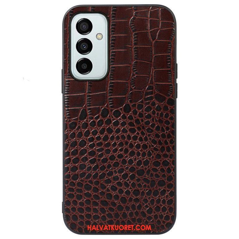 Kuori Samsung Galaxy M23 5G Aito Crocodile Texture -nahka