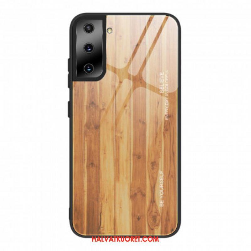 Kuori Samsung Galaxy S21 5G Wood Design Karkaistu Lasi