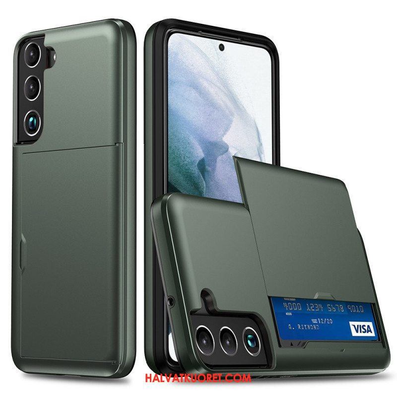 Kuori Samsung Galaxy S22 Plus 5G Vetoketjullinen Korttikotelo