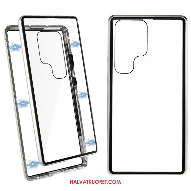 Kuori Samsung Galaxy S24 Ultra 5g Magneettinen Karkaistu Lasi Ja Kaksoissuojaus