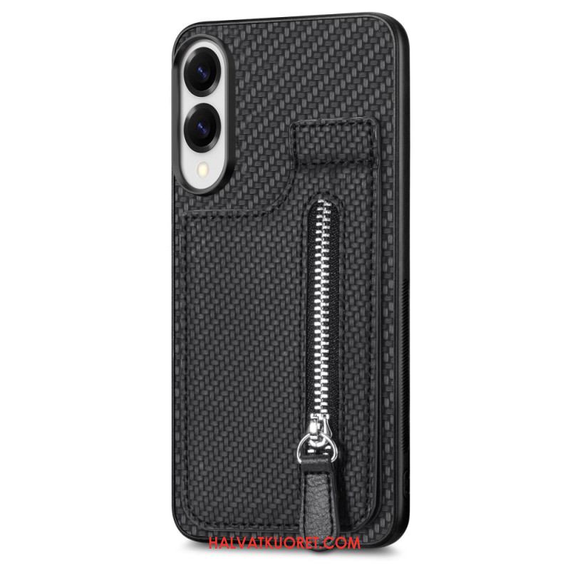 Kuori Samsung Galaxy S25 5g Edge Hiilikuituinen Korttikotelo Ja Kolikkokukkaro