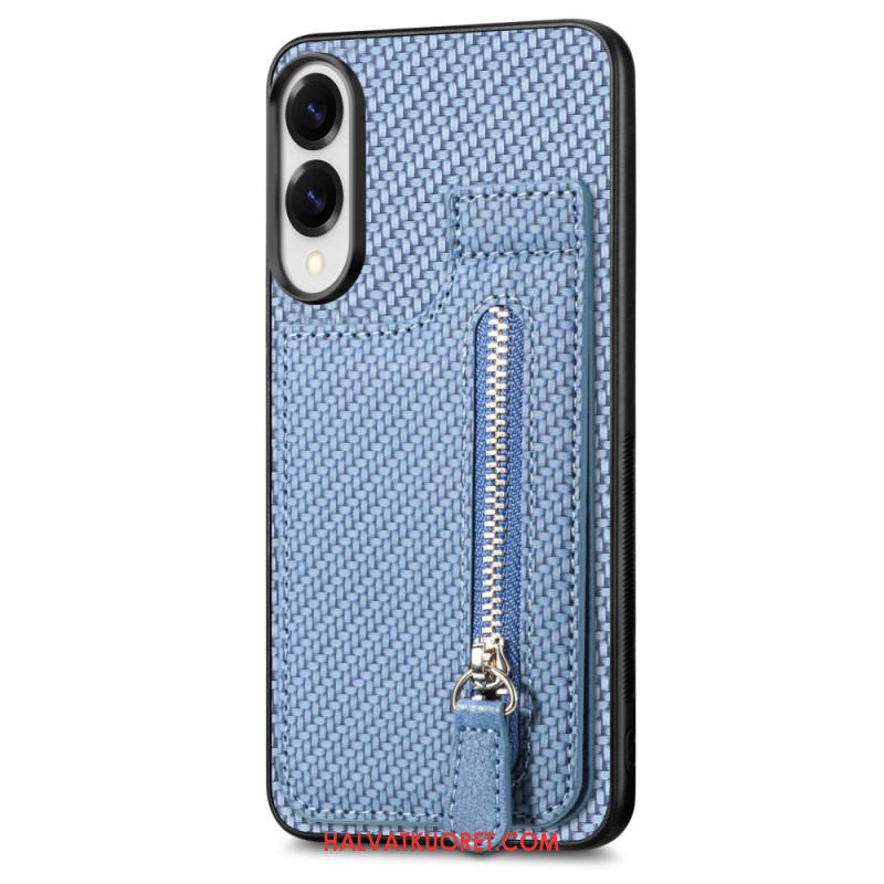 Kuori Samsung Galaxy S25 5g Edge Hiilikuituinen Korttikotelo Ja Kolikkokukkaro