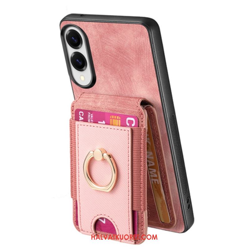 Kuori Samsung Galaxy S25 5g Edge Irrotettava Korttikotelo Ja Jalusta Suojakuori