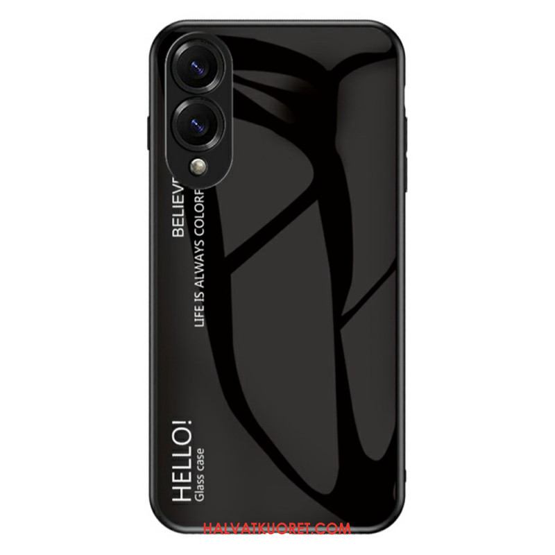 Kuori Samsung Galaxy S25 5g Edge Karkaistusta Lasista Valmistettu Hello