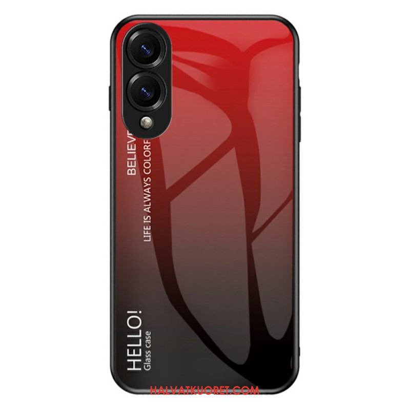 Kuori Samsung Galaxy S25 5g Edge Karkaistusta Lasista Valmistettu Hello