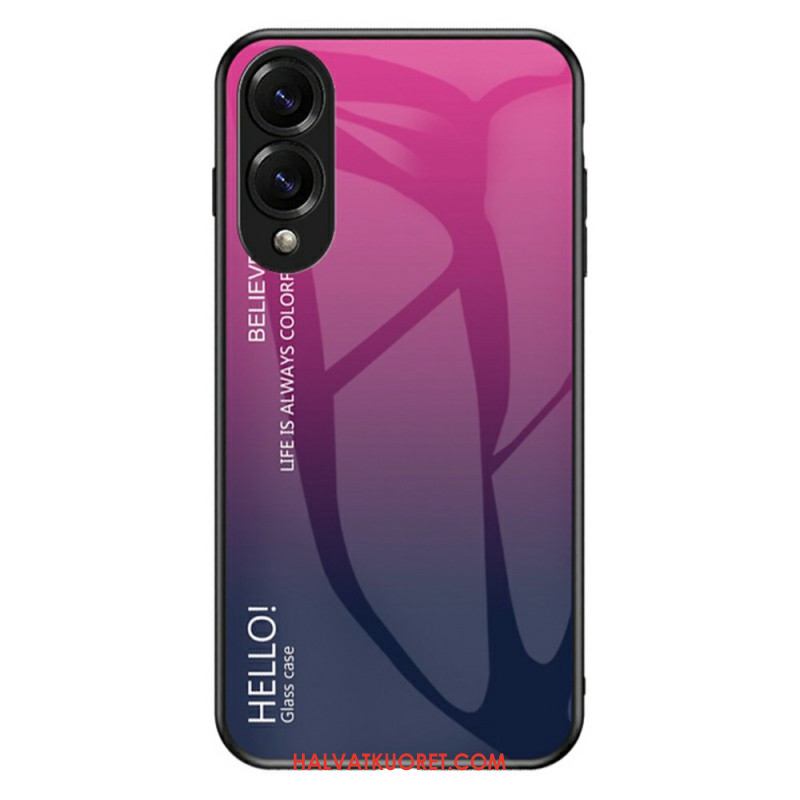 Kuori Samsung Galaxy S25 5g Edge Karkaistusta Lasista Valmistettu Hello