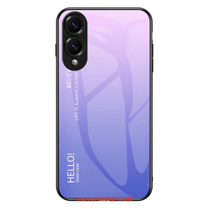 Kuori Samsung Galaxy S25 5g Edge Karkaistusta Lasista Valmistettu Hello