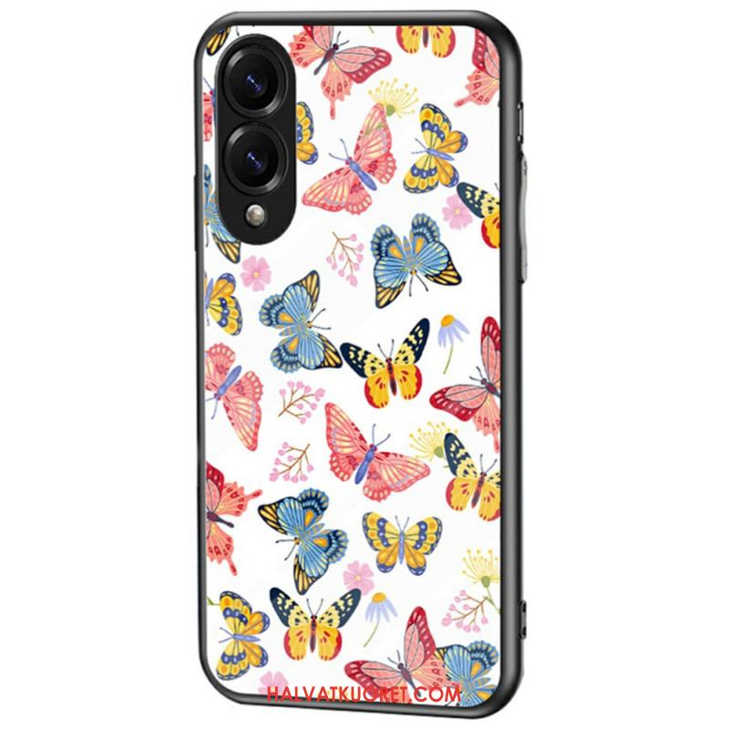 Kuori Samsung Galaxy S25 5g Edge Karkaistusta Lasista Valmistettu Perhonen Suojakuori