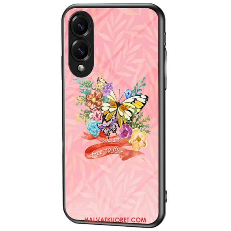 Kuori Samsung Galaxy S25 5g Edge Karkaistusta Lasista Valmistettu Perhonen Suojakuori