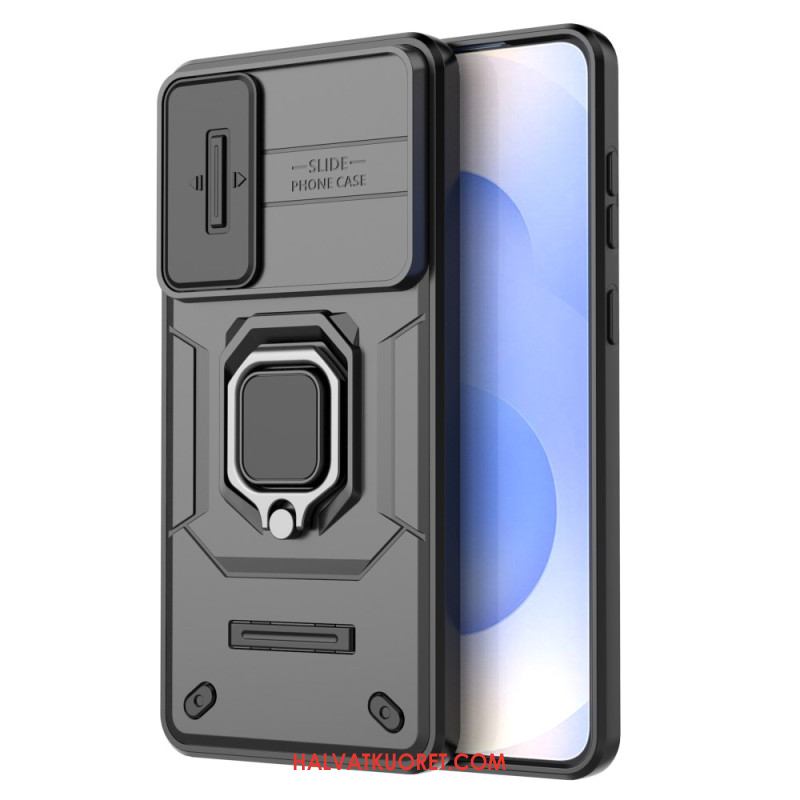 Kuori Samsung Galaxy S25 5g Edge Kestävä Sormus Linssinsuojalla