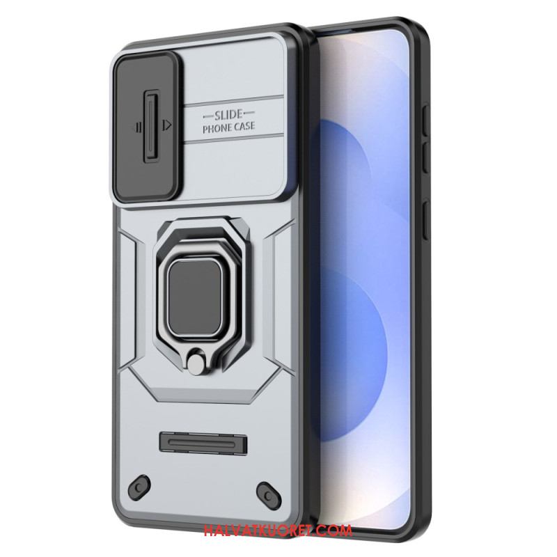 Kuori Samsung Galaxy S25 5g Edge Kestävä Sormus Linssinsuojalla