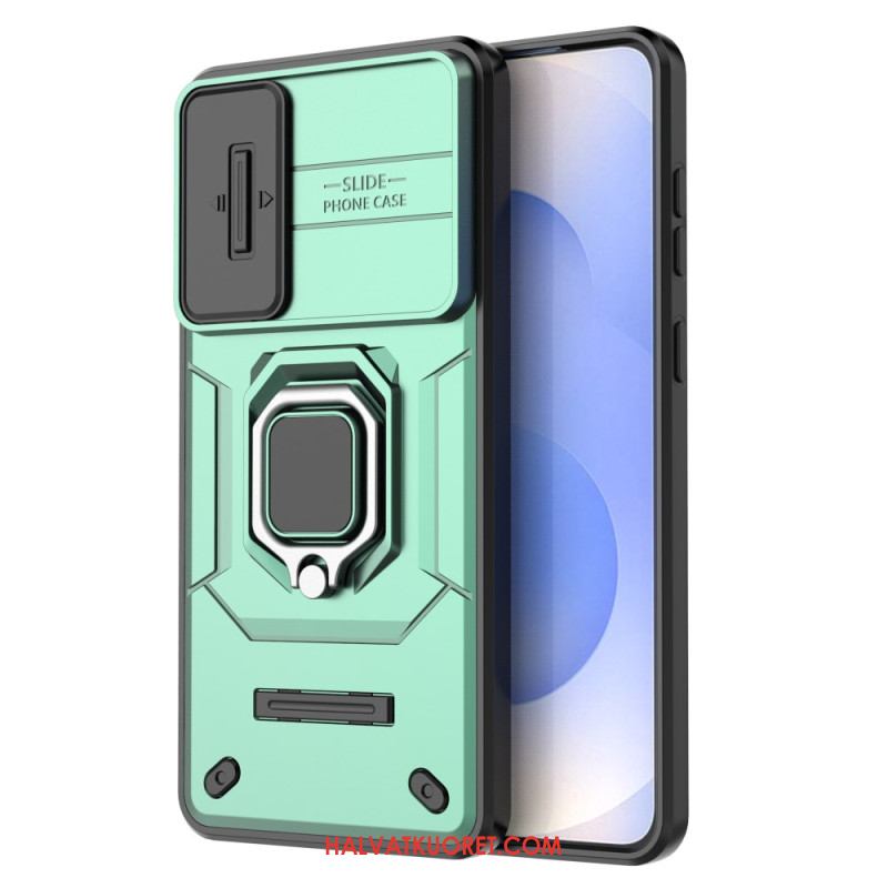 Kuori Samsung Galaxy S25 5g Edge Kestävä Sormus Linssinsuojalla