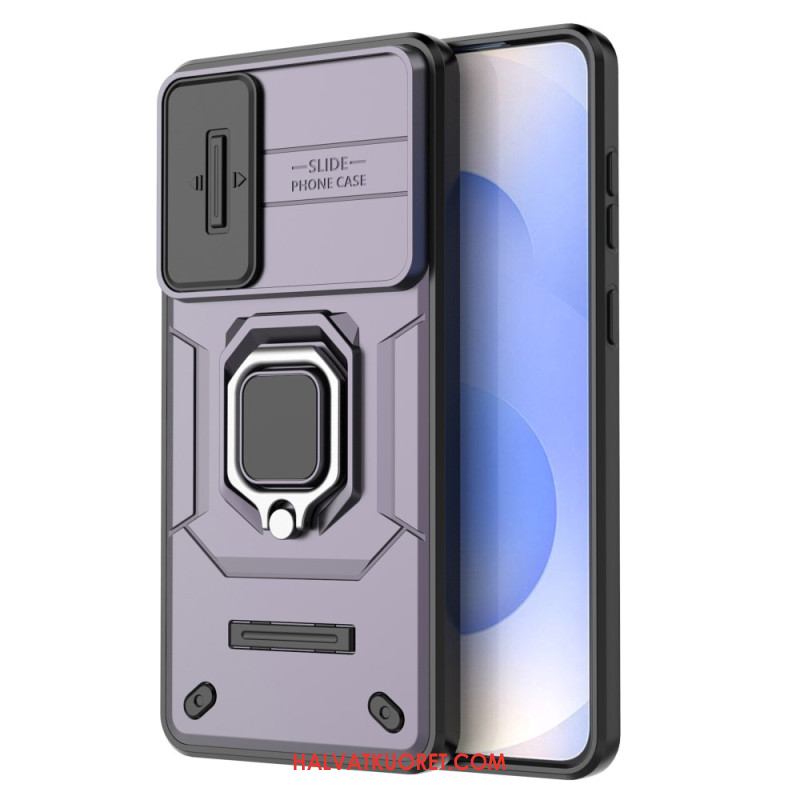 Kuori Samsung Galaxy S25 5g Edge Kestävä Sormus Linssinsuojalla