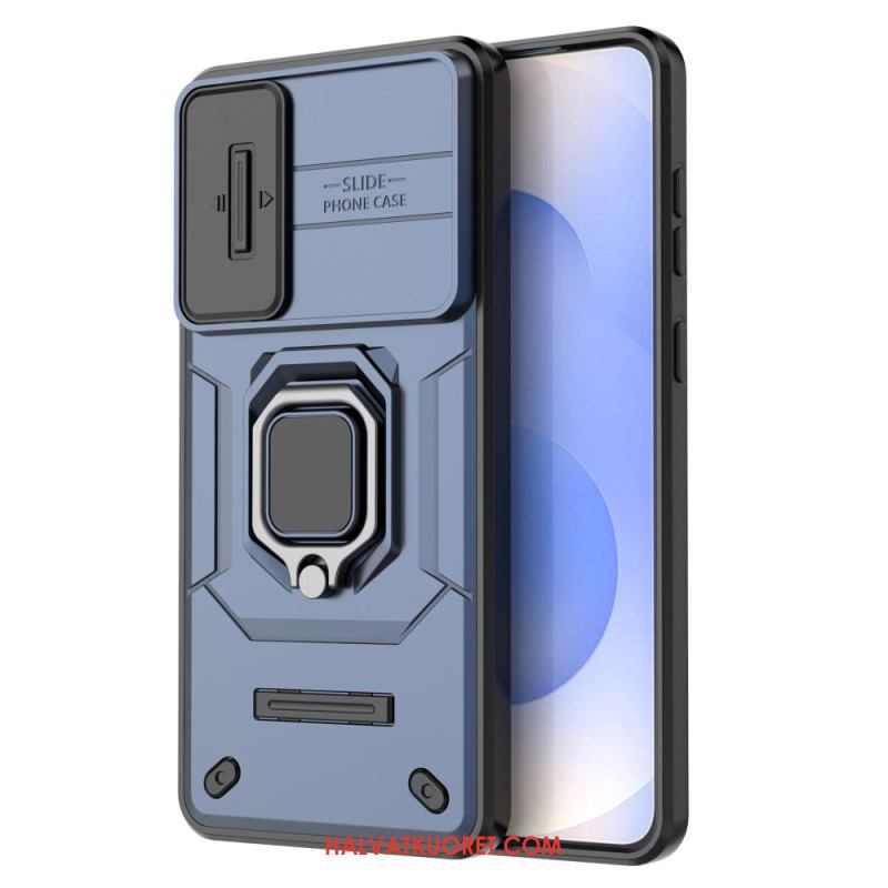 Kuori Samsung Galaxy S25 5g Edge Kestävä Sormus Linssinsuojalla