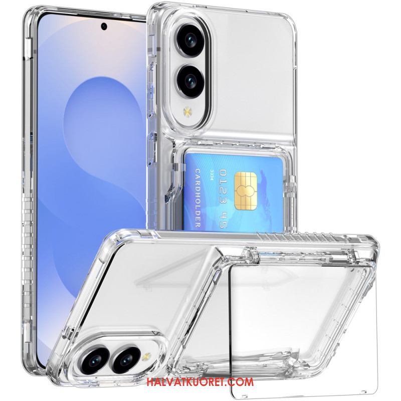 Kuori Samsung Galaxy S25 5g Edge Kirkas Ja Korttikotelo