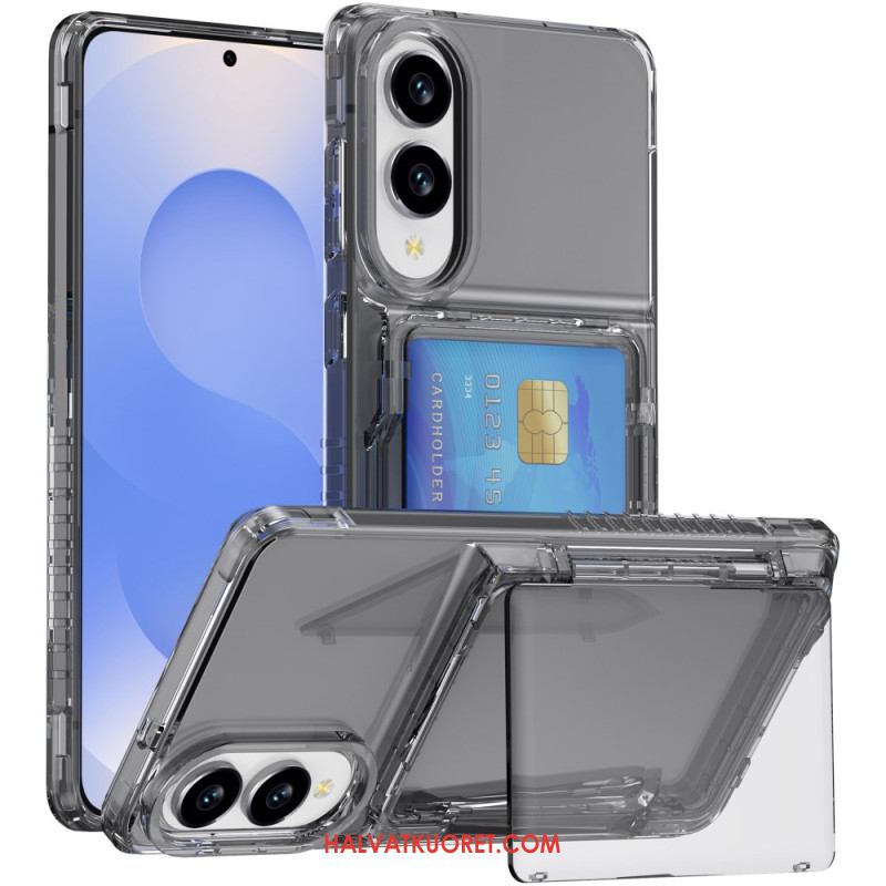 Kuori Samsung Galaxy S25 5g Edge Kirkas Ja Korttikotelo