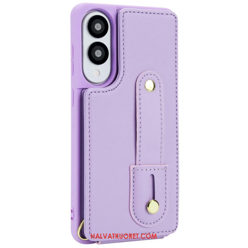 Kuori Samsung Galaxy S25 5g Edge Korttikotelo Hihnalla Ja Olkahihnalla