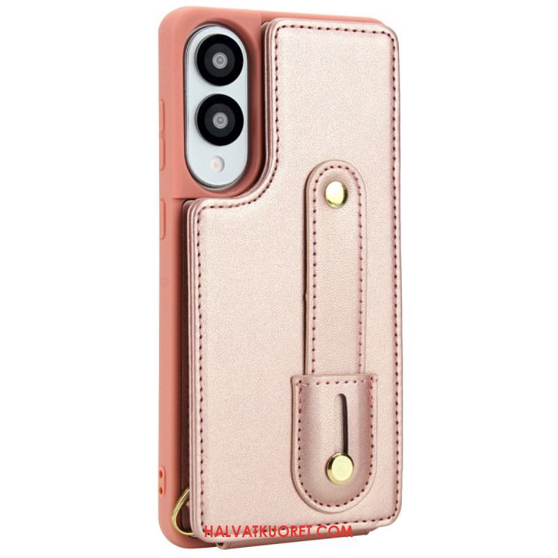 Kuori Samsung Galaxy S25 5g Edge Korttikotelo Hihnalla Ja Olkahihnalla