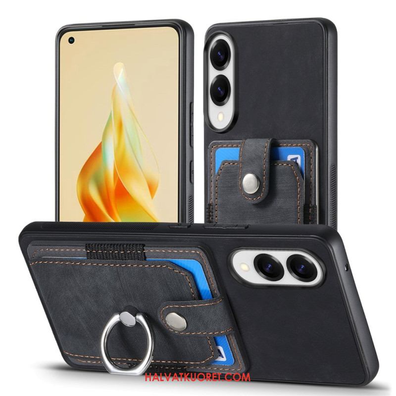 Kuori Samsung Galaxy S25 5g Edge Korttikotelo Ja Sormuskotelo