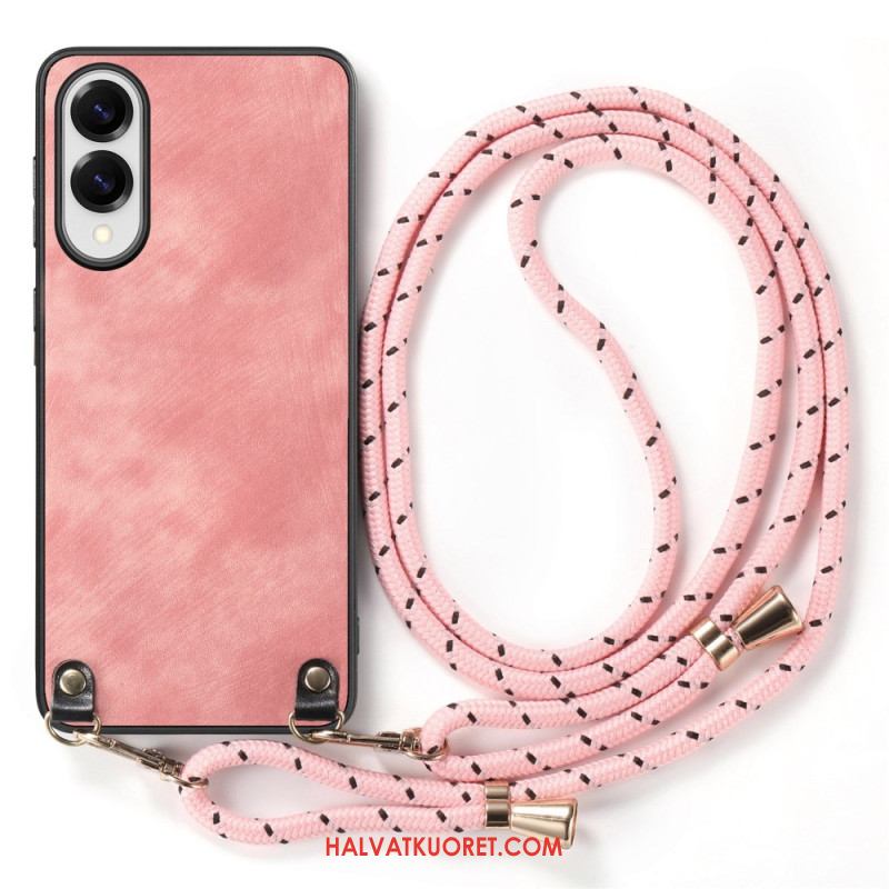 Kuori Samsung Galaxy S25 5g Edge Nahkajäljitelmäinen Johto Vintage-tyylinen Suojakuori