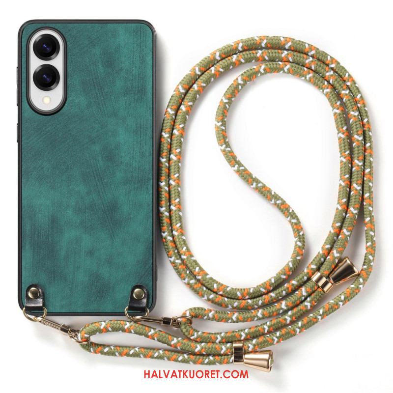 Kuori Samsung Galaxy S25 5g Edge Nahkajäljitelmäinen Johto Vintage-tyylinen Suojakuori