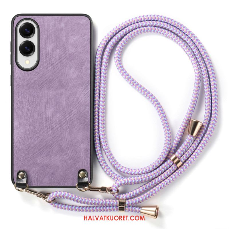 Kuori Samsung Galaxy S25 5g Edge Nahkajäljitelmäinen Johto Vintage-tyylinen Suojakuori