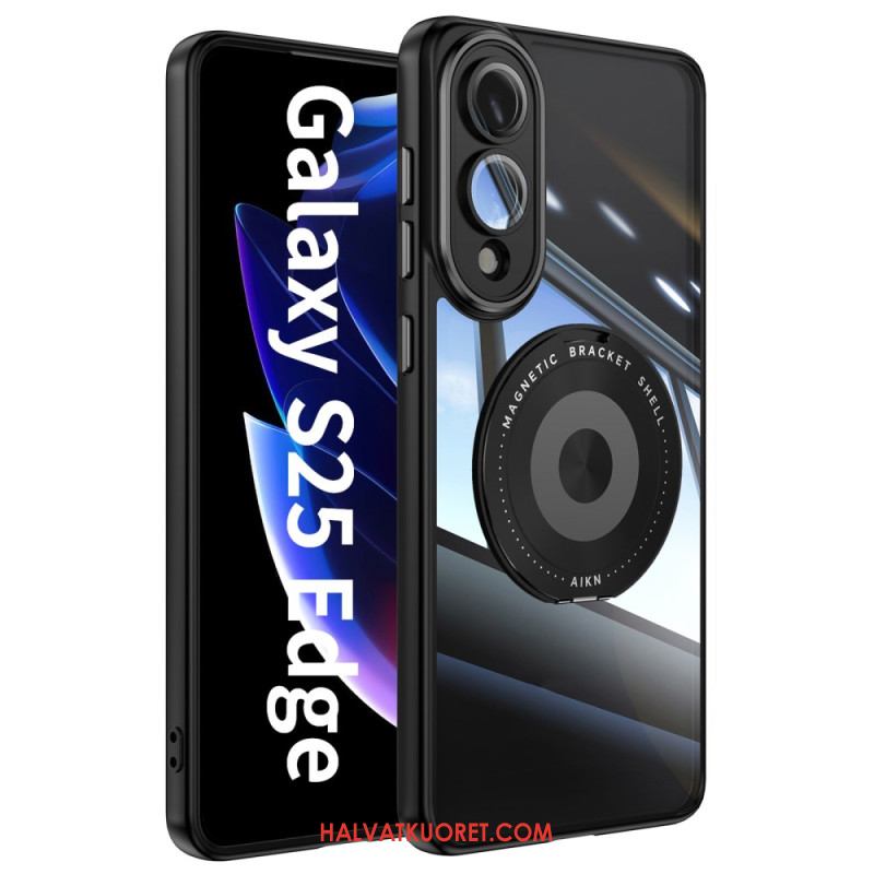 Kuori Samsung Galaxy S25 5g Edge Pyörivä Kiinnitys Ja Linssinsuojus