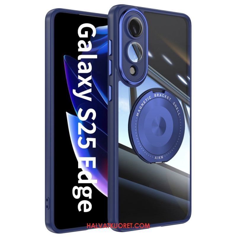 Kuori Samsung Galaxy S25 5g Edge Pyörivä Kiinnitys Ja Linssinsuojus