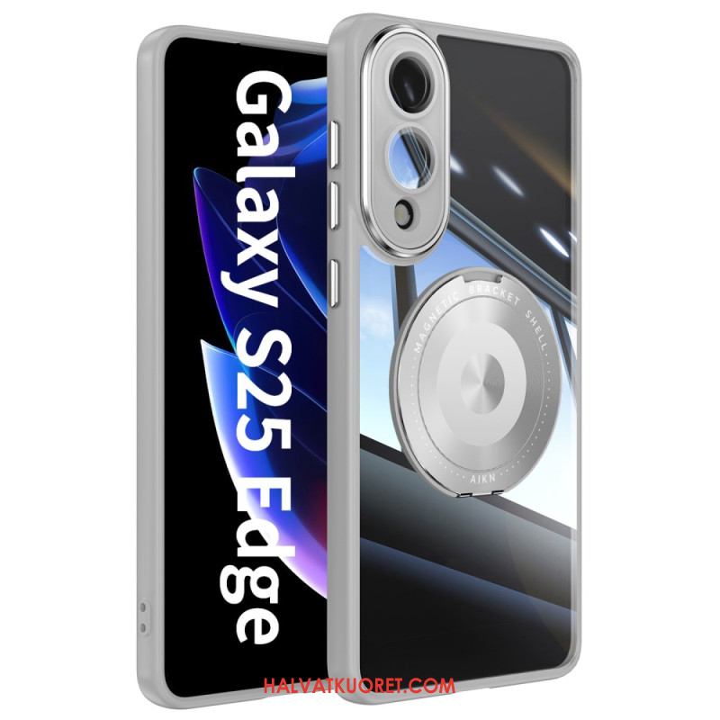 Kuori Samsung Galaxy S25 5g Edge Pyörivä Kiinnitys Ja Linssinsuojus