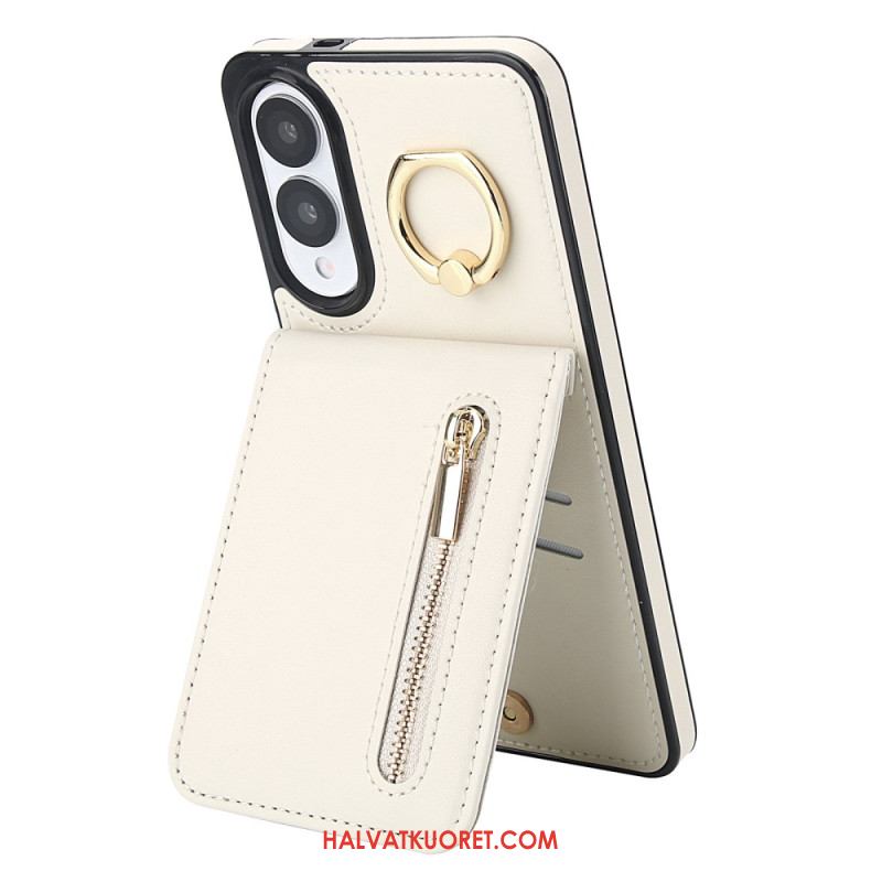 Kuori Samsung Galaxy S25 5g Edge Vetoketjullinen Lompakko Ja Rfid-teknologia